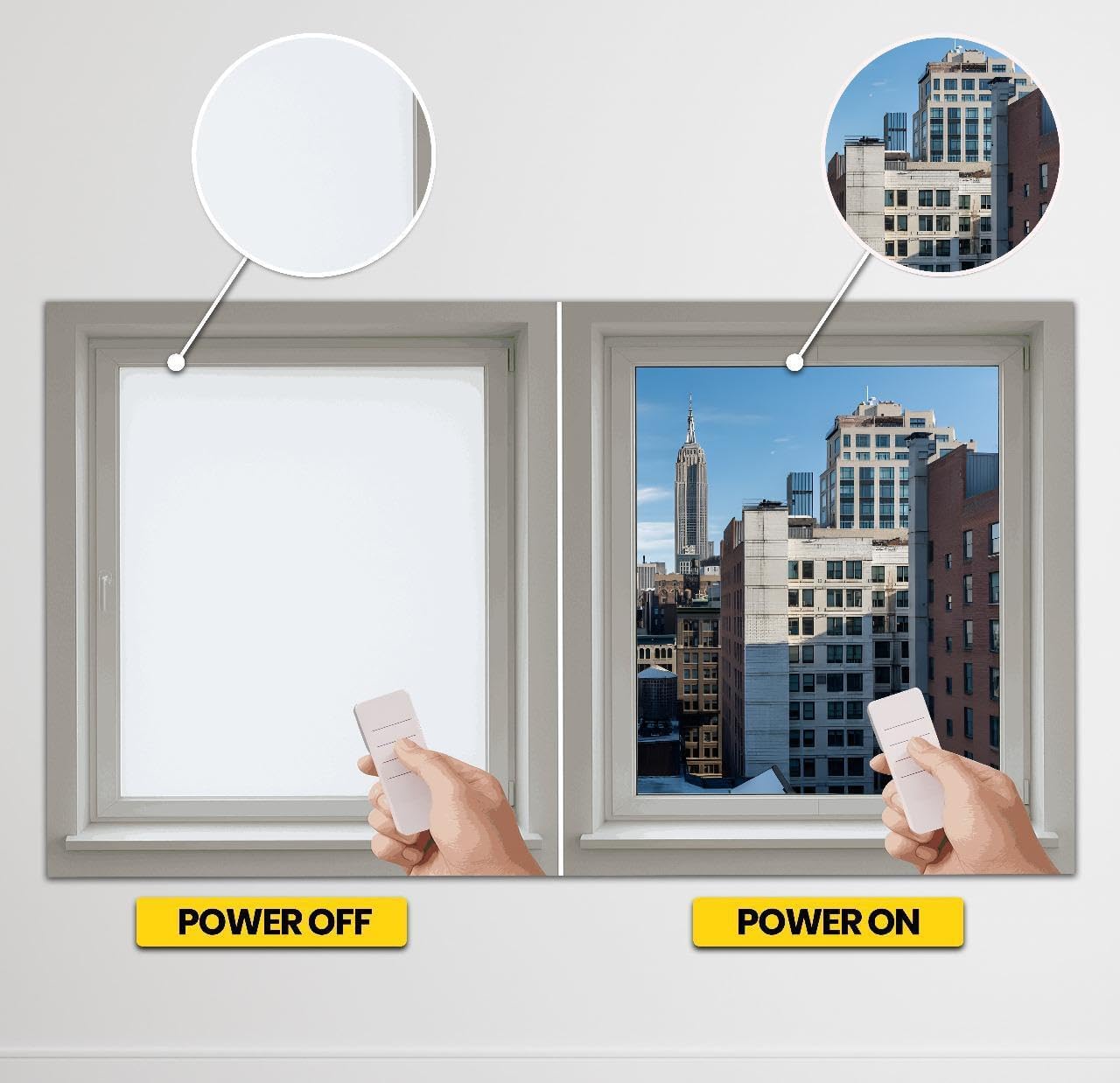 Non-adhesive PDLC Smart Film